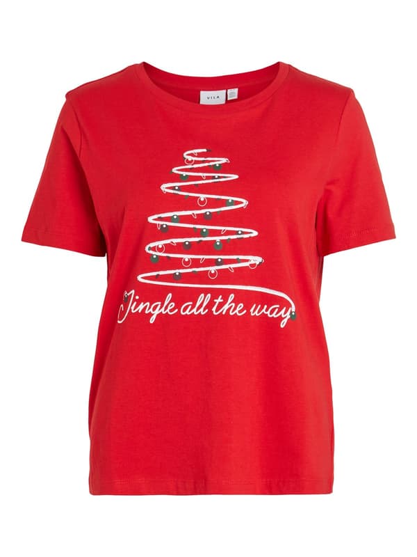 Vila - Visybil Christmas SS T-shirt