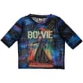 Miniatyrbild 1 av 2: David Bowie Dam/Tjej Moonage Daydream Mesh Crop Top