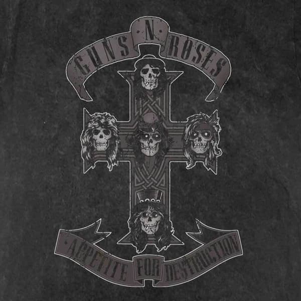 Guns N Roses T-shirt med kors för barn