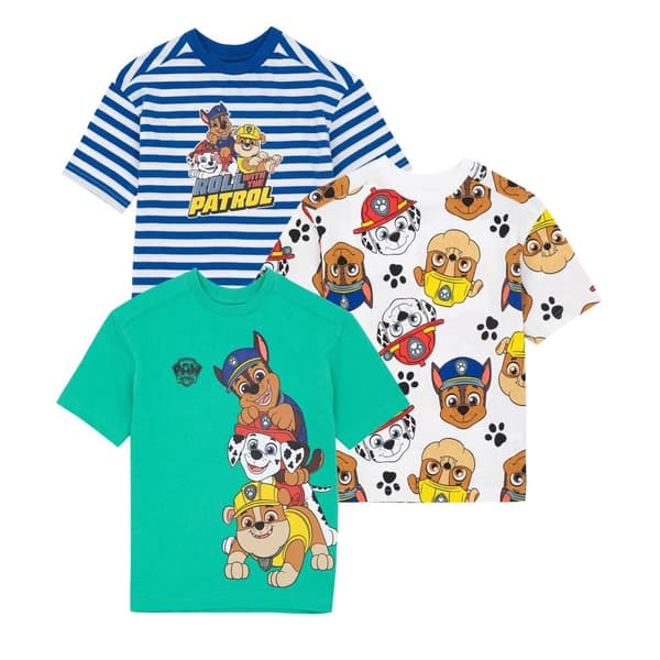 Paw Patrol T-shirt til børn (pakke med 3 stk.)