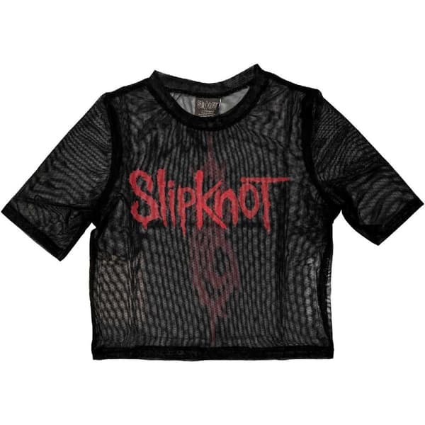Slipknot Womens/Ladies Logo Mesh Crop Top