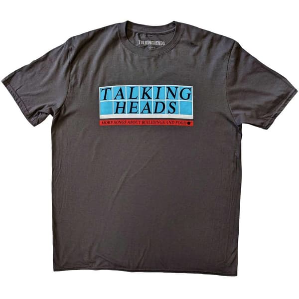 Talking Heads Unisex t-shirt med logo i bomull för vuxna Charcoal Grey S