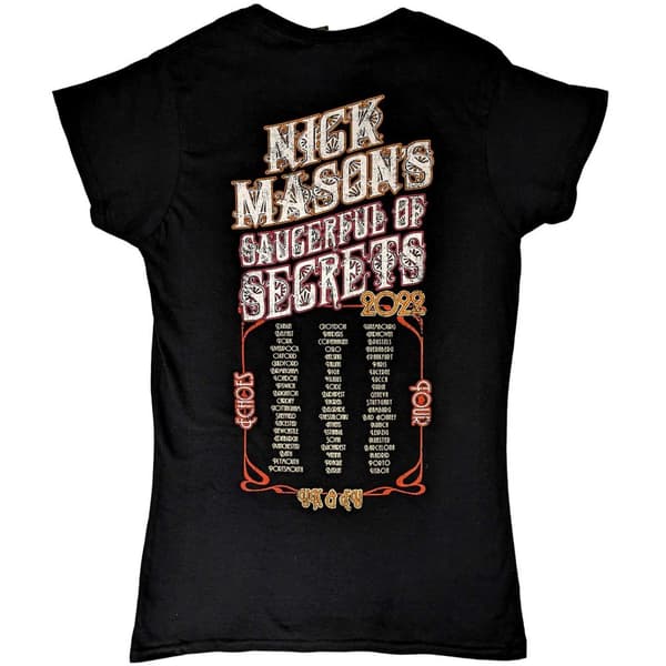 Nick Mason´s Saucerful Of Secrets Womens/Ladies Echoes European Tour 2022 Back Print T-Shirt