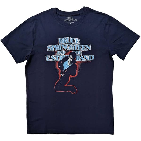 Bruce Springsteen Unisex Adult The E-Street Band T-Shirt Navy Blue M