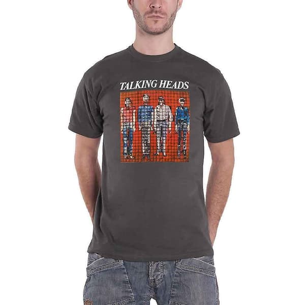 Talking Heads Unisex Adult Pixel Cotton T-Shirt