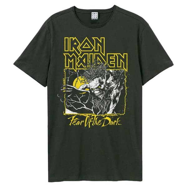 Amplified Unisex Adult Fear Of The Dark Iron Maiden T-Shirt