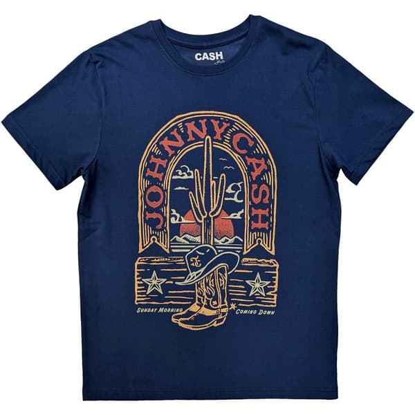 Johnny Cash Unisex Adult Sunday Morning Coming Down T-Shirt