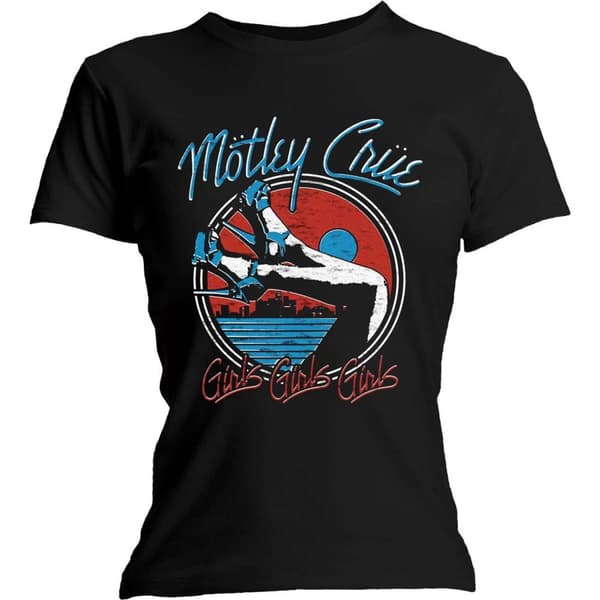 Motley Crue Womens/Ladies Heels T-Shirt
