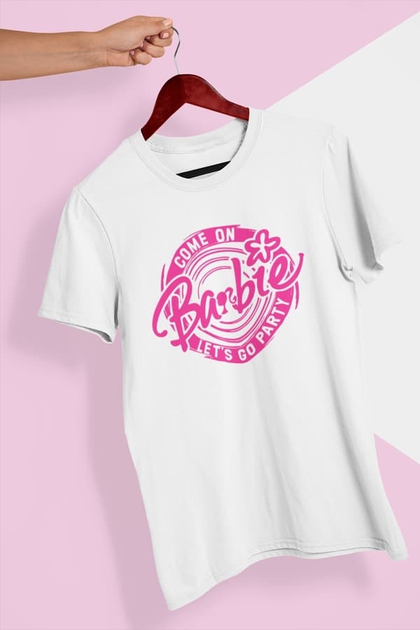 Come on let's go party T-shirt parody Barbie