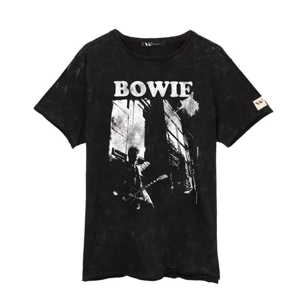 David Bowie Unisex T-Shirt för vuxna Black/White XL