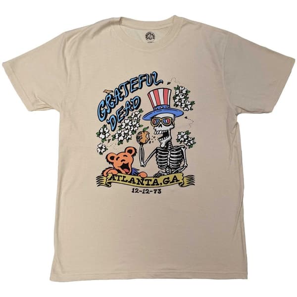 Grateful Dead Unisex Adult Atlanta Flowers T-Shirt