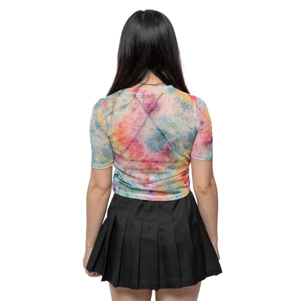 The Beatles Dam/Lady Sgt Pepper Mesh Crop Top
