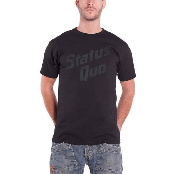 Status Quo Unisex Adult Vintage Logo T-Shirt Black M