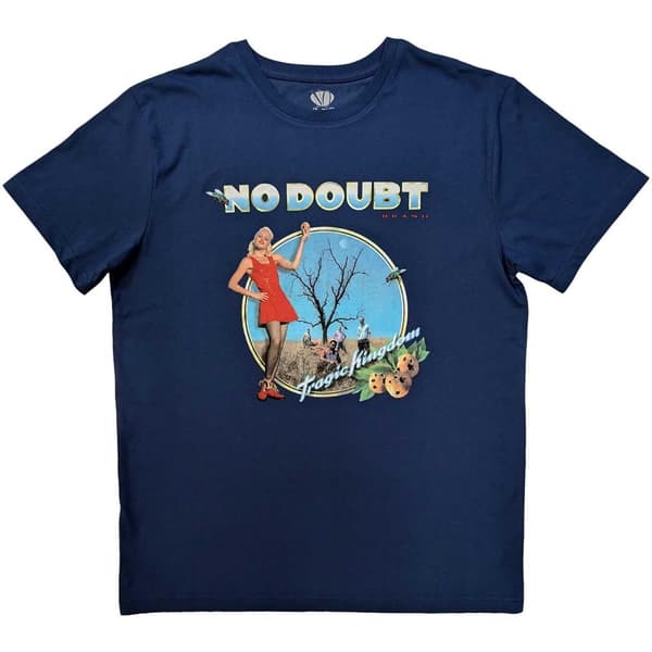 No Doubt Unisex Adult Tragic Kingdom T-Shirt Denim Blue S