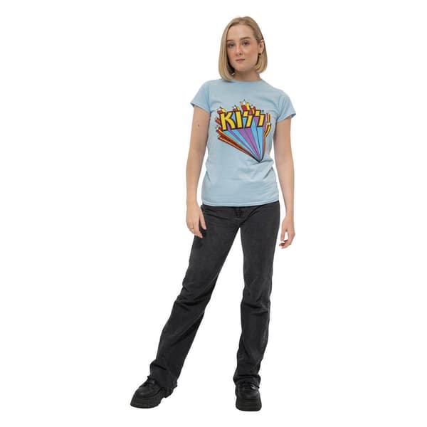 Kiss Womens/Ladies Stars T-Shirt