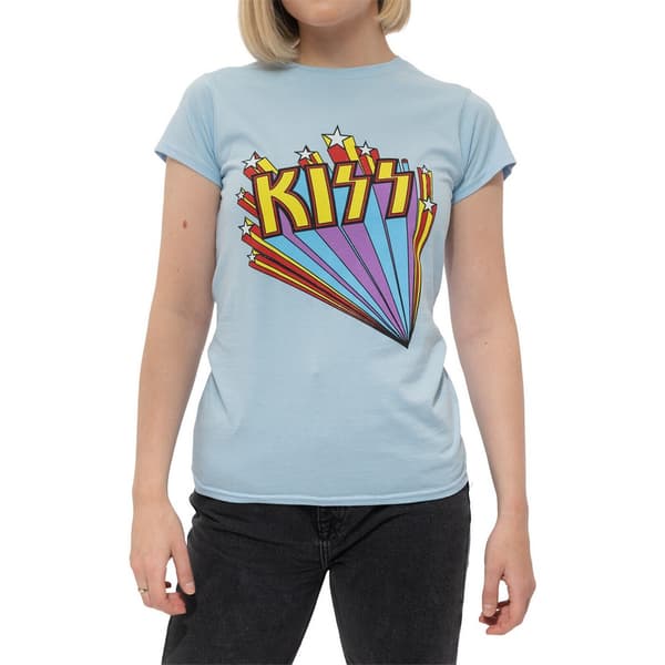 Kiss Womens/Ladies Stars T-Shirt