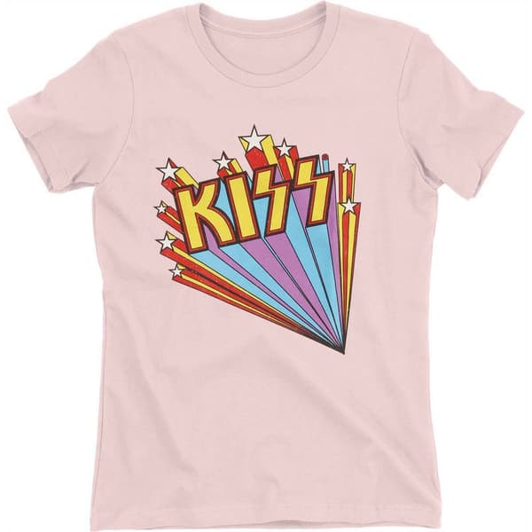 Kiss Womens/Ladies Stars T-Shirt