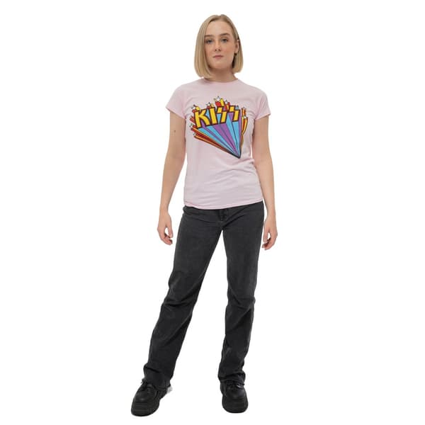 Kiss Womens/Ladies Stars T-Shirt