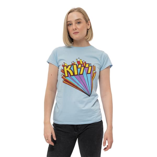 Kiss Womens/Ladies Stars T-Shirt