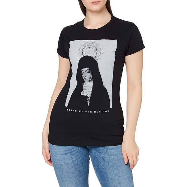 Bring Me The Horizon T-shirt i bomull med nunnor för damer/damer
