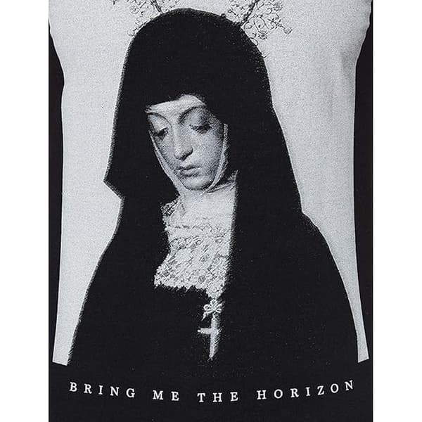 Bring Me The Horizon T-shirt i bomull med nunnor för damer/damer