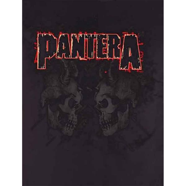 Pantera Unisex vuxen vattenmärkt dödskalle t-shirt i bomull