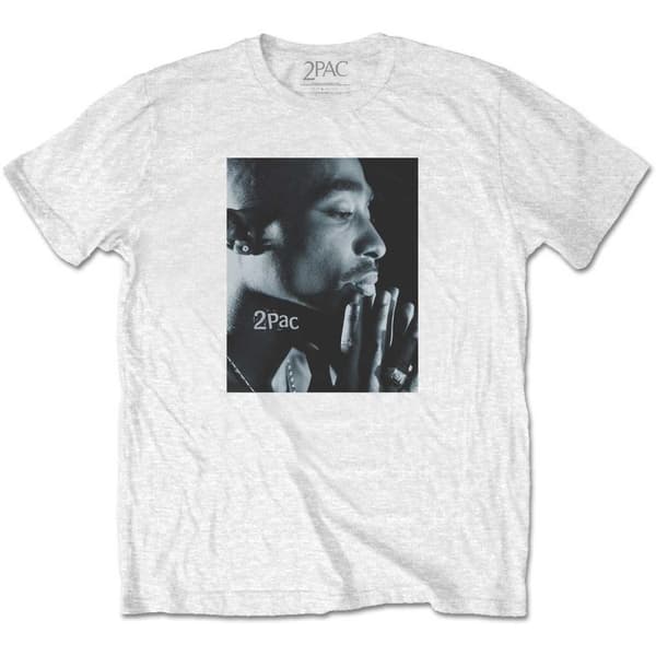 Tupac Shakur Unisex vuxen T-shirt med foto av "Changes Side White M