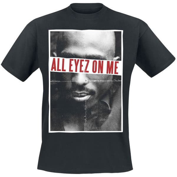 Tupac Shakur Unisex Adult All Eyez On Me Cotton T-Shirt