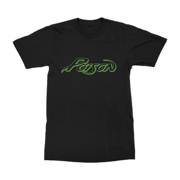 Poison Unisex T-shirt med vintage logo til voksne