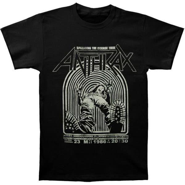 Anthrax Unisex Adult Spreading The Disease Cotton T-Shirt
