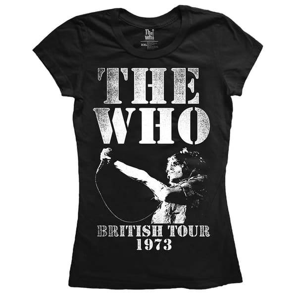 The Who Womens/Ladies British Tour 1973 T-Shirt