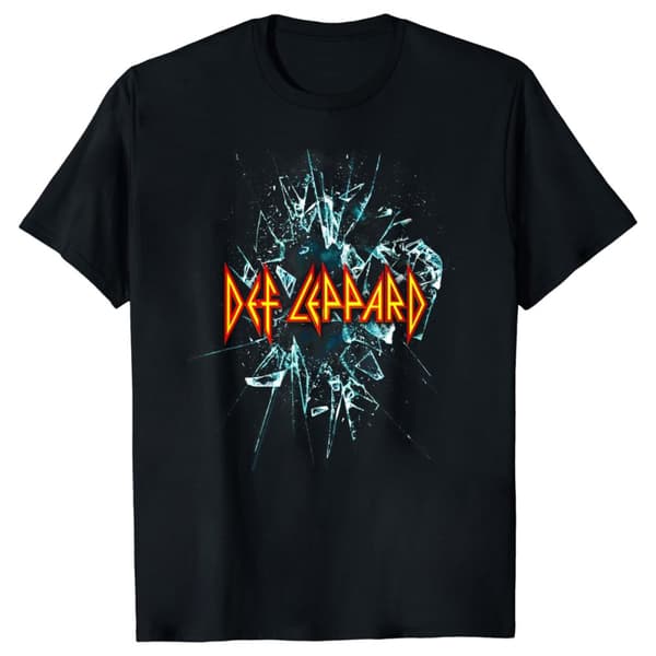 Def Leppard Unisex Adult Shatter Cotton T-Shirt