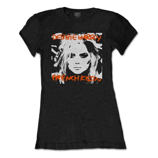 Debbie Harry Womens/Ladies French Kissin´ Cotton T-Shirt Black L
