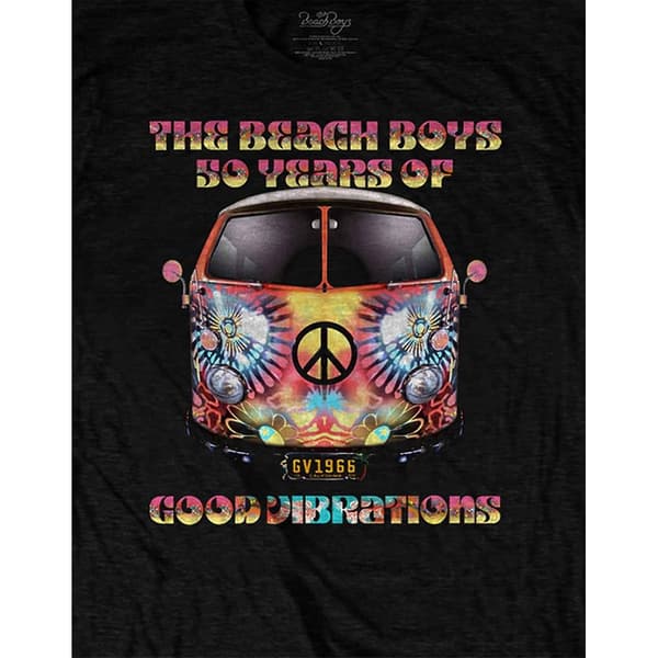 The Beach Boys Unisex Adult Good Vibes Tour Cotton T-Shirt