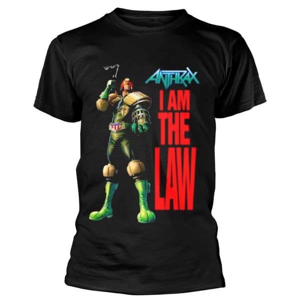 Anthrax Unisex T-shirt för vuxna - I Am The Law