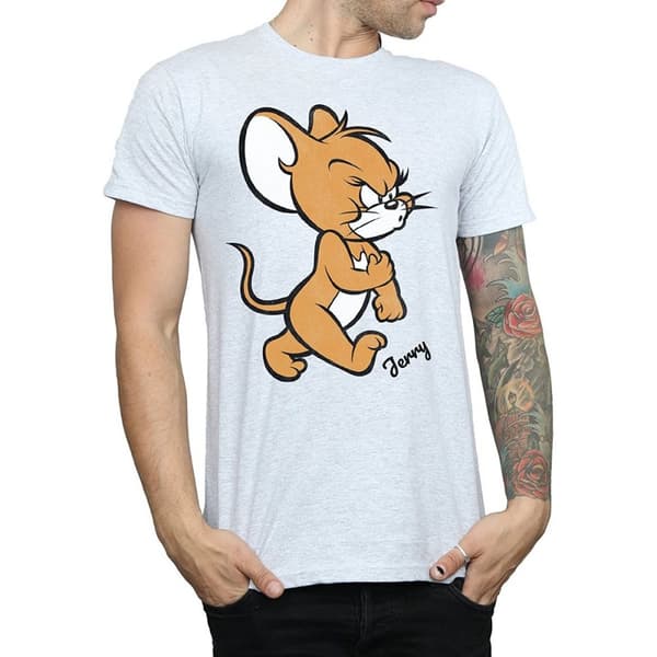 Tom and Jerry Mens Angry Mouse T-Shirt