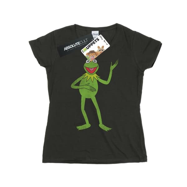 The Muppets Dam/Tjej - Classic Kermit - T-shirt i värmegrått