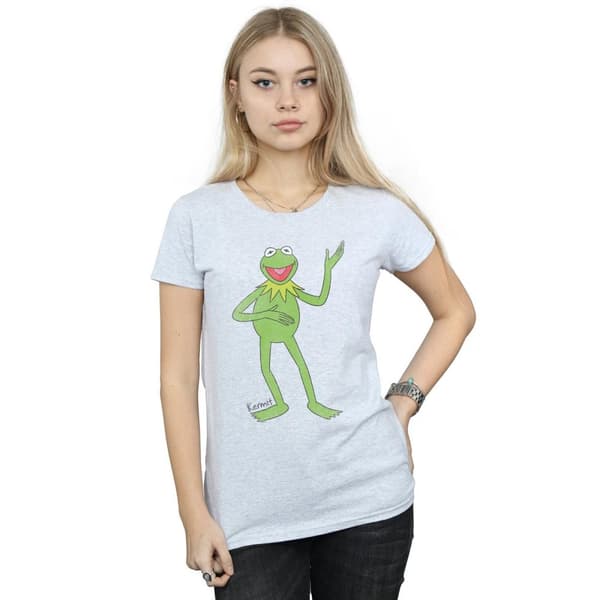The Muppets Dam/Tjej - Classic Kermit - T-shirt i värmegrått