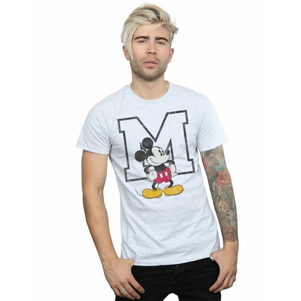 Disney Mens M Mickey Mouse T-Shirt