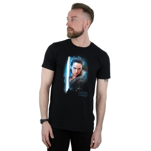 Star Wars: The Last Jedi Mens Rey Brushed Cotton T-Shirt