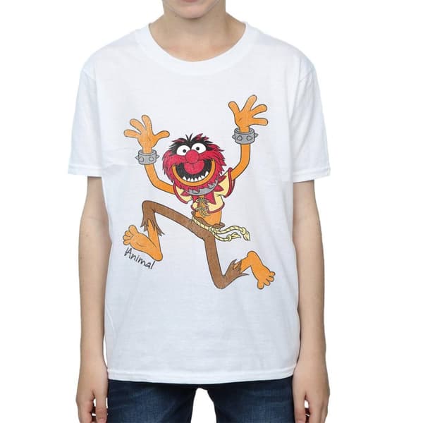 The Muppets T-shirt i bomull med klassiska djur för pojkar