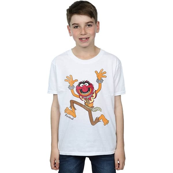 The Muppets T-shirt i bomull med klassiska djur för pojkar
