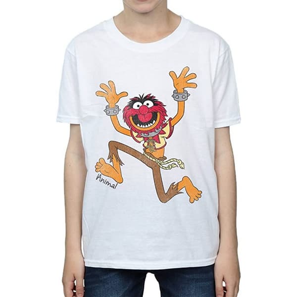 The Muppets T-shirt i bomull med klassiska djur för pojkar