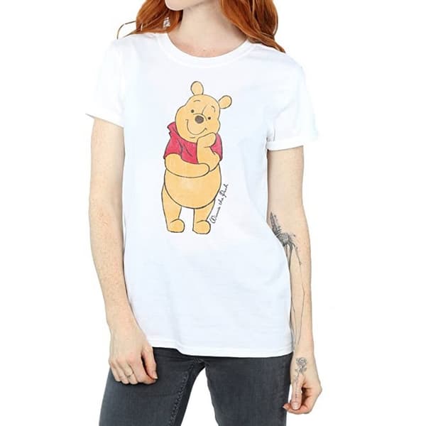 Winnie the Pooh Womens/Ladies Cotton Boyfriend T-Shirt