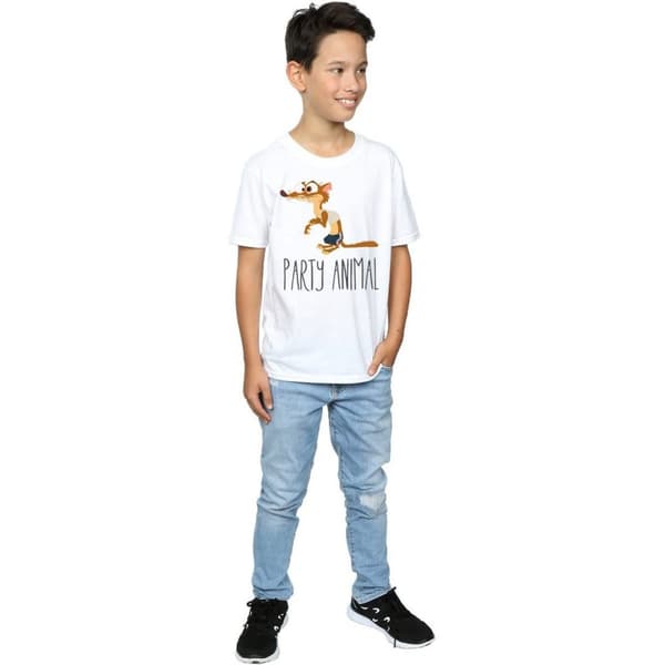 Zootropolis T-shirt i bomull med partydjur för pojkar