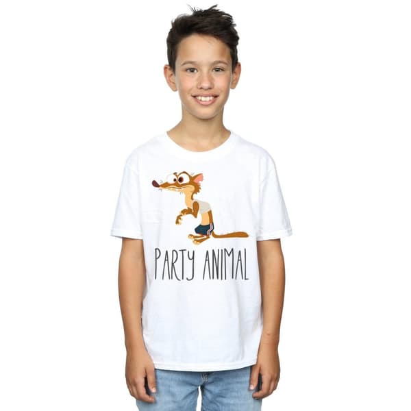 Zootropolis T-shirt i bomull med partydjur för pojkar