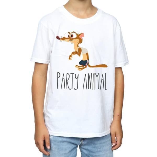 Zootropolis T-shirt i bomull med partydjur för pojkar