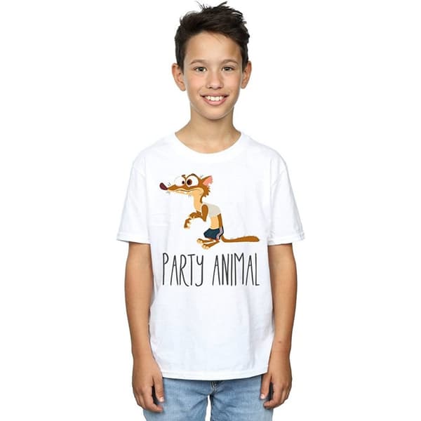 Zootropolis T-shirt i bomull med partydjur för pojkar