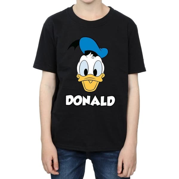 Disney Pojkar Donald Duck Face T-shirt i bomull