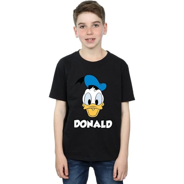 Disney Pojkar Donald Duck Face T-shirt i bomull